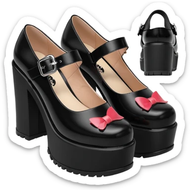 Koi footwear mary jane platform shoes sticker