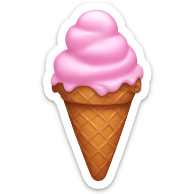 Ice cream pink sticker