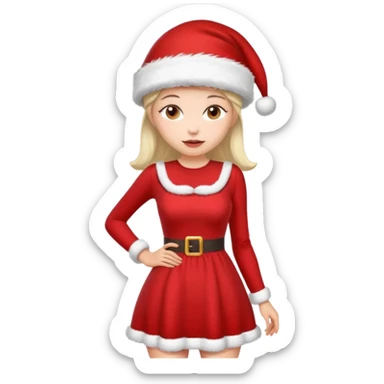 Dommy mommy Santa Clause sticker