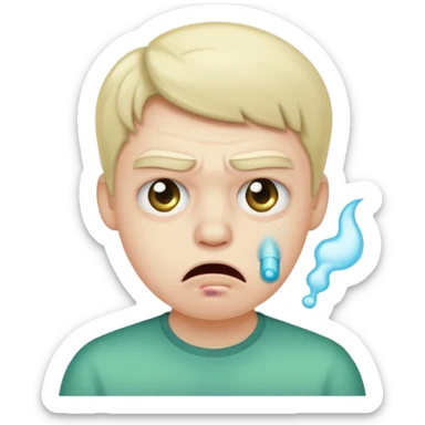 he smells bad  sticker