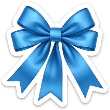 um laço azul sticker