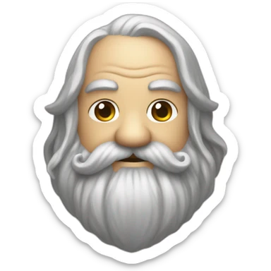 lord of the rings dwarf with a moustache sticker