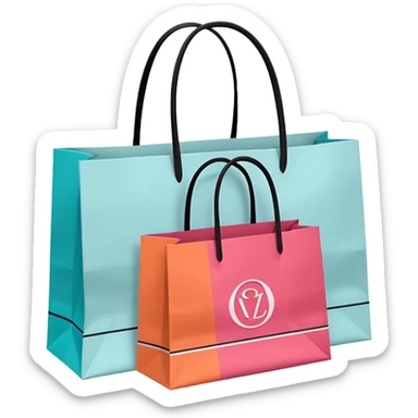 sephora and lululemon shopping bags sticker