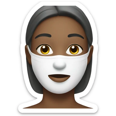 face mask skincare product  sticker