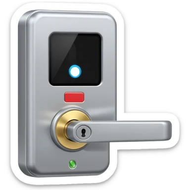 Electronic Door Lock System with card insert only screen no key hole sticker