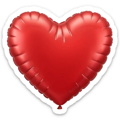 Foil balloon heart  sticker