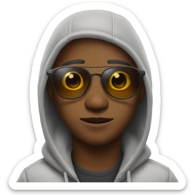 chill vibes with a with shades on sticker