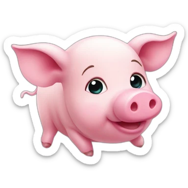Piglet in the deep ocean sticker