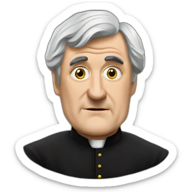 evil father ted sticker