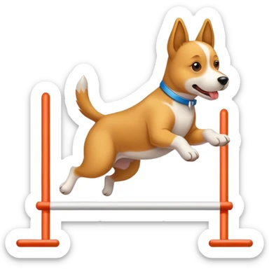 Dog agility sticker