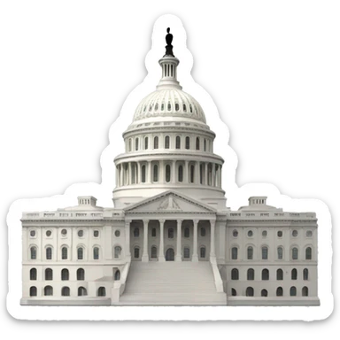 Us Congress building sticker