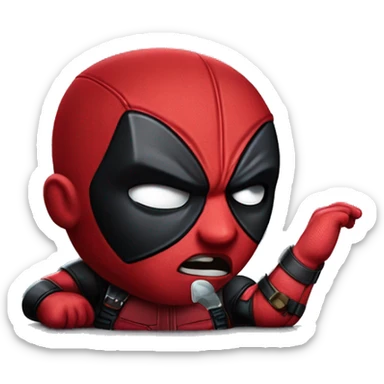 Me as deadpool fed up sticker