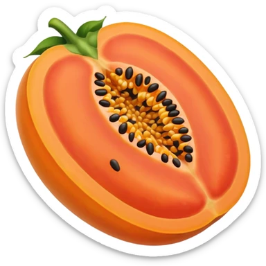 Make it nuce like real papaya show the papaya nicely  sticker
