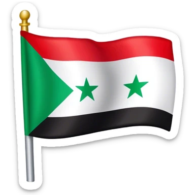 flag of syria sticker