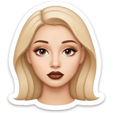 mac brown lip liner cosmetic sticker