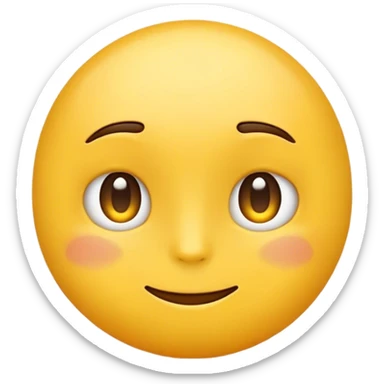 a normal yellow emoji but looking chill and relaxed and doesn’t care  sticker