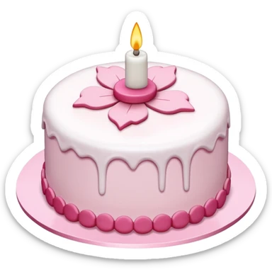 sakura cake white realistic  sticker