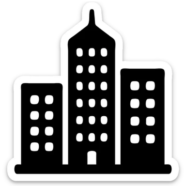 городская архитектура здания высотки sticker