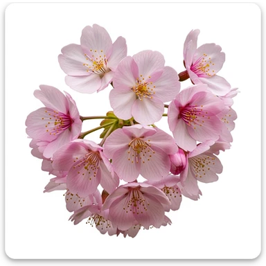 pink sakura cherry flower, remove background sticker