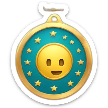 a vip medal sticker