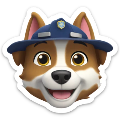 paw patrol Super Skye badge sticker