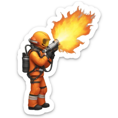 flamethrower sticker