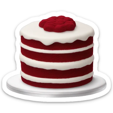 Red velvet cake sticker