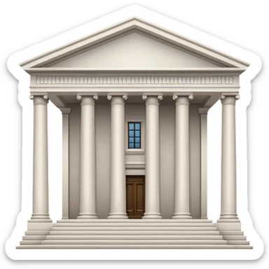 Courthouse with columns sticker