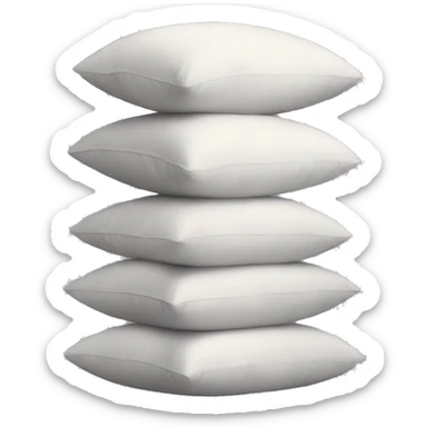 Stacked pillows sticker