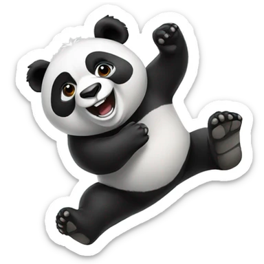 panda volador sticker