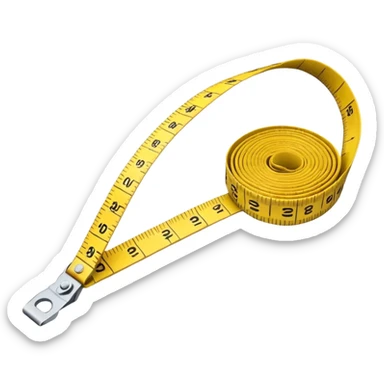 measuring tape used by tailors  sticker