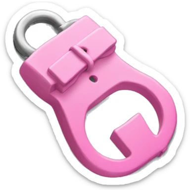 pink handcuffs  sticker