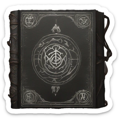 Black witch spell book  sticker