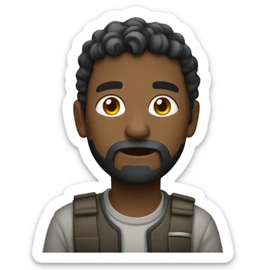 Persona levantando el pulgat sticker