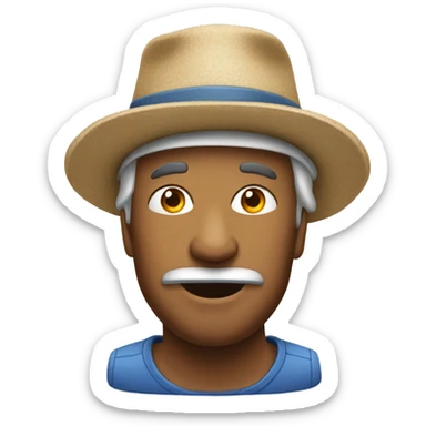 Iighthouse with a hat on  sticker