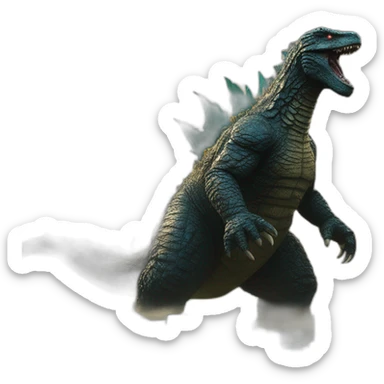 Cinematic Godzilla (proportional)calm (realistic) (Godzilla King of the Monsters, 2019) sticker