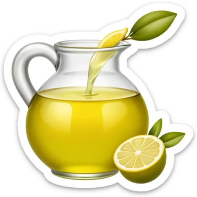 olive oil and lemon juice sticker