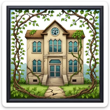 Abandoned school sticker