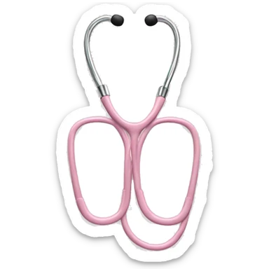 light pink stethoscope sticker