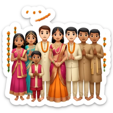 indian engagement ceremony sticker