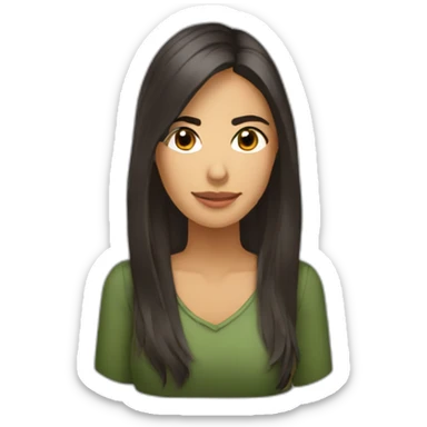 Chilena morena crespo enojada sticker