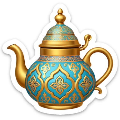 moroccan style teapot sticker