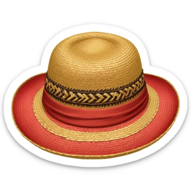 Give luffy straw hat emoji sticker