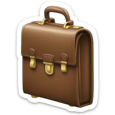 briefcase with house sticking out sticker