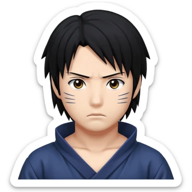 Sasuke on pose sticker