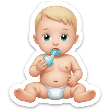 Diaper and pacifiers sticker