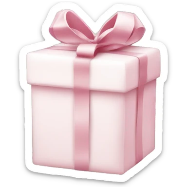 Light pink Christmas gifts under a white Christmas tree  sticker