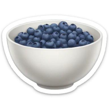  bowl with blueberries sticker