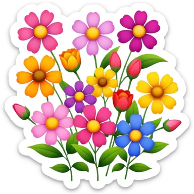 🌸 in different colors sticker