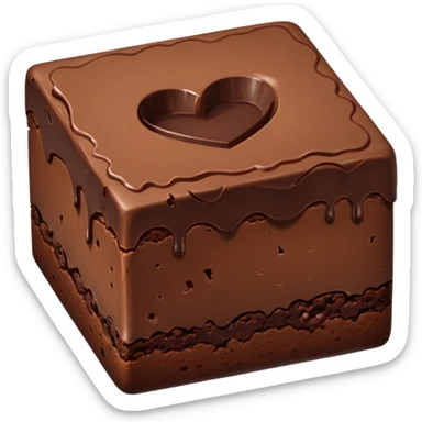 Brownie emoji sticker